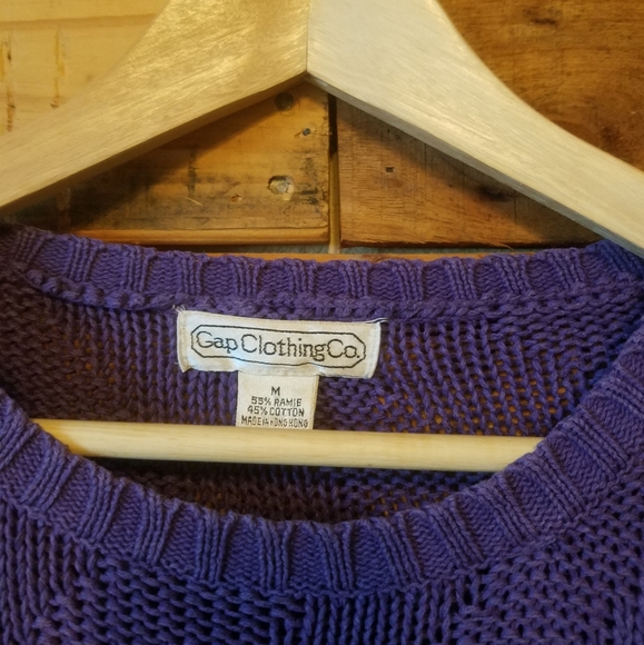 GAP | VTG 80's Oversized Chuncky Knit Sweater Med - Picture 3 of 5